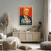 Trump 47Th President Patriotic Poster