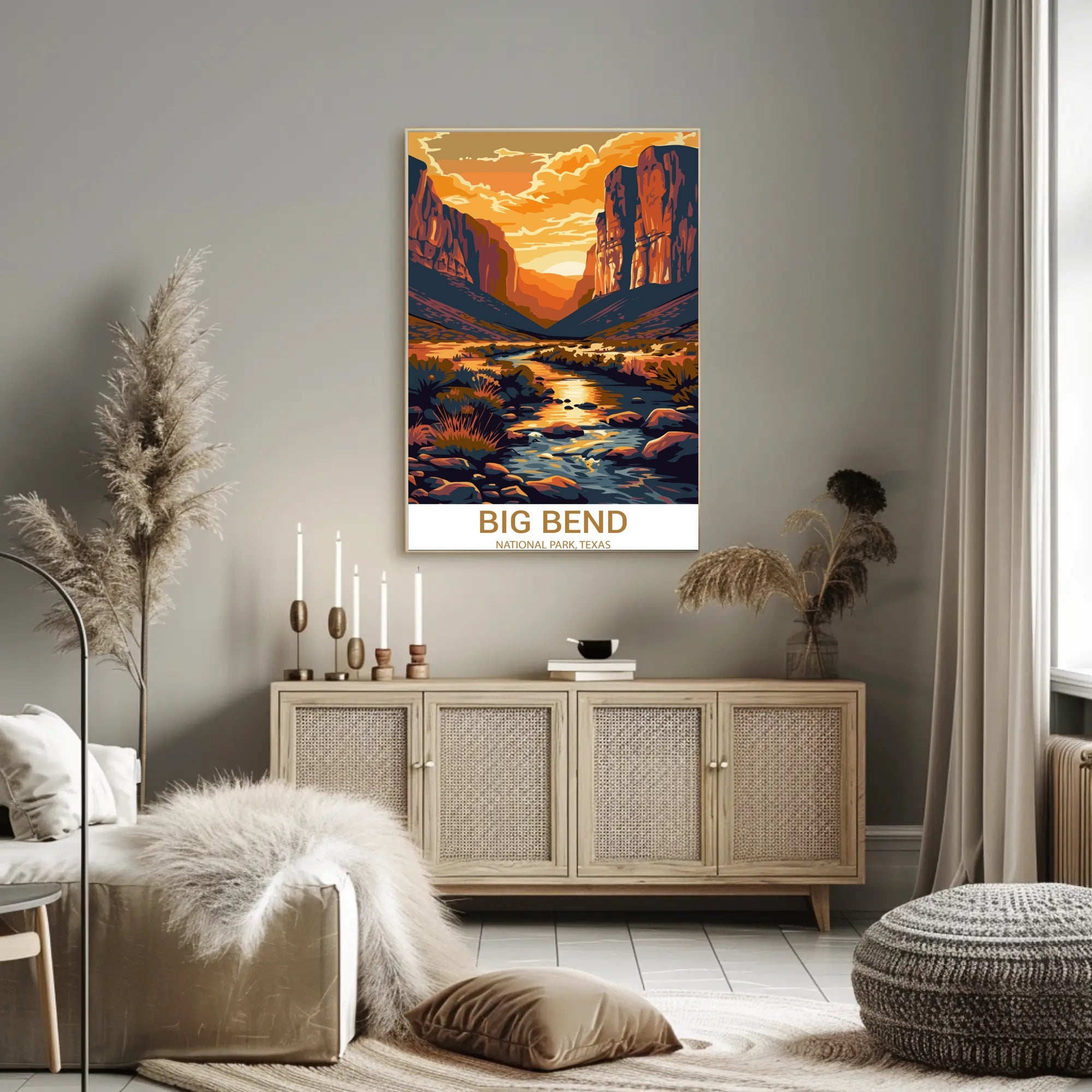 Big Bend Scenic Landscape National Park Poster