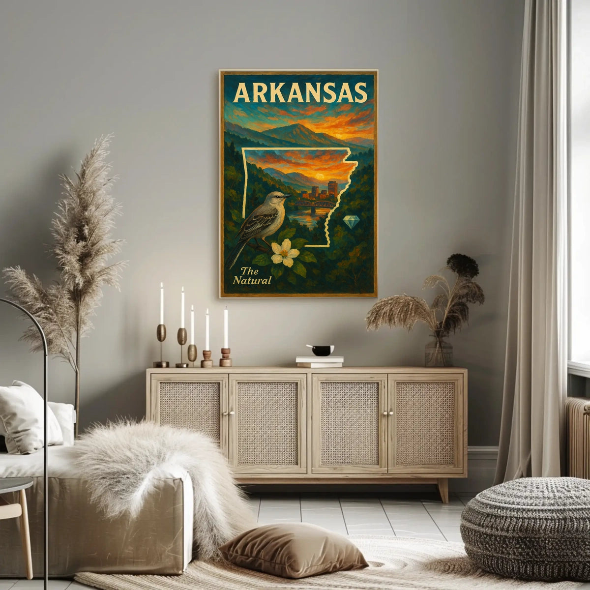 Arkansas The Natural State Poster