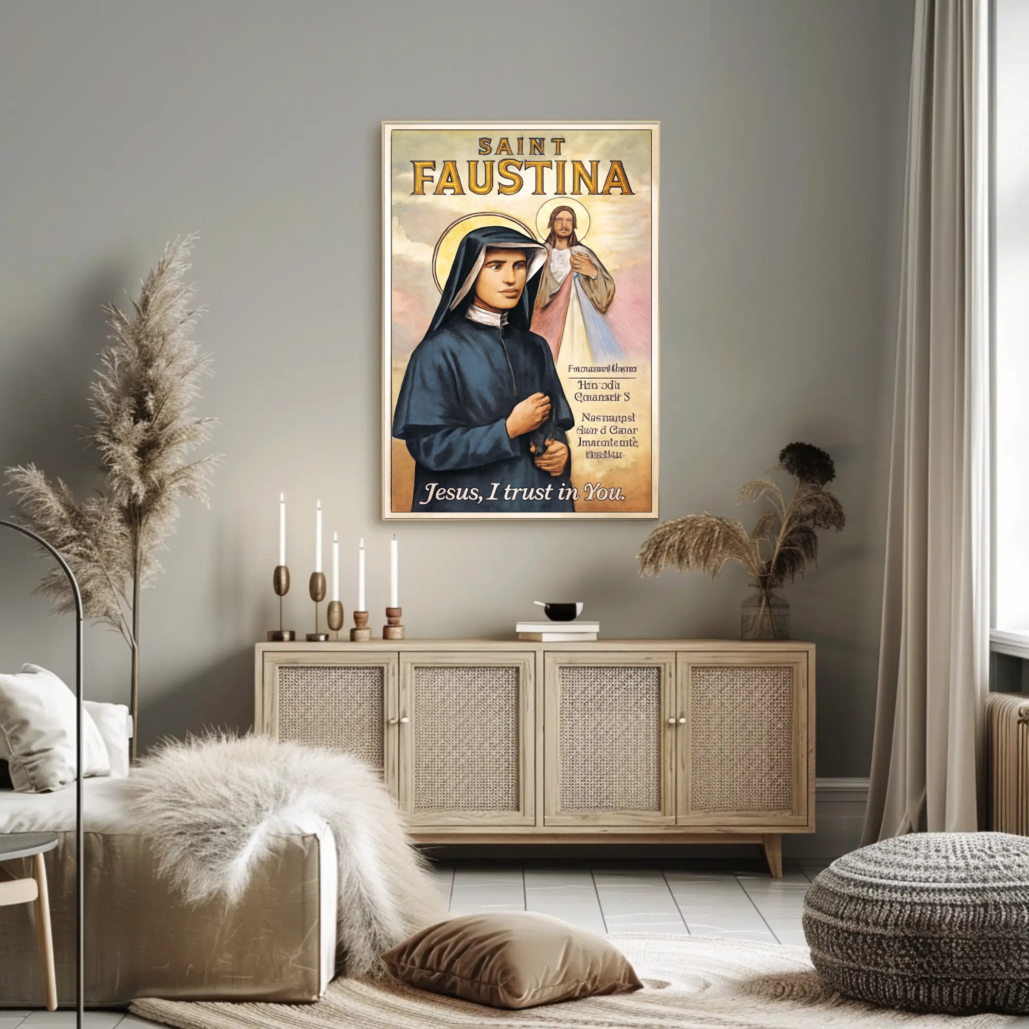 Saint Faustina Poster PosterGoat