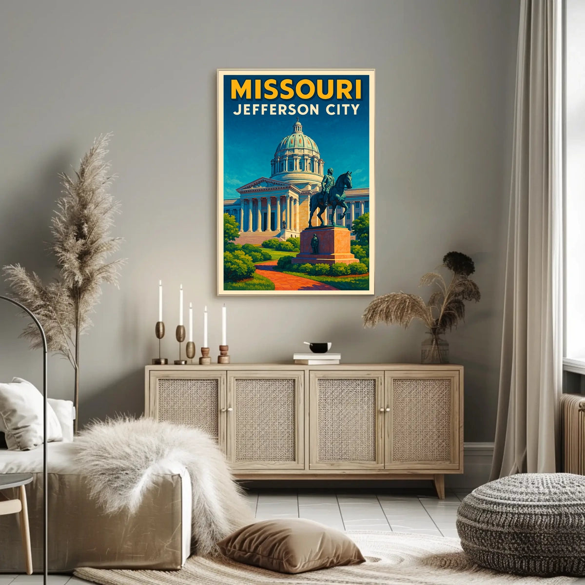 Missouri State Capitol In Jefferson City Poster