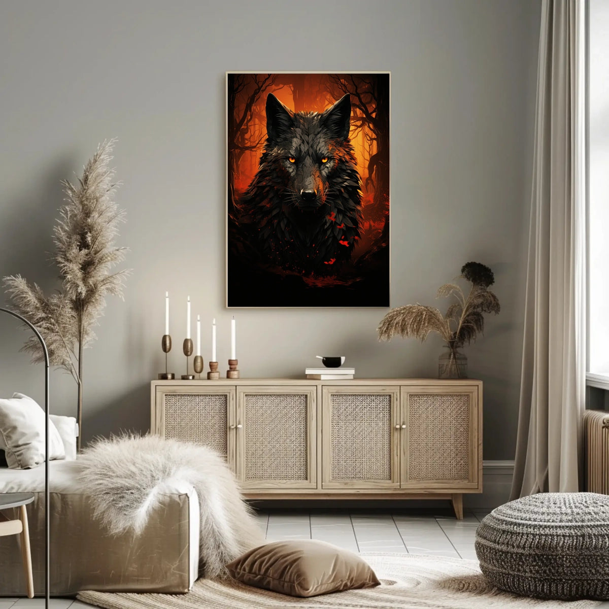 The Enigmatic Wolf Poster