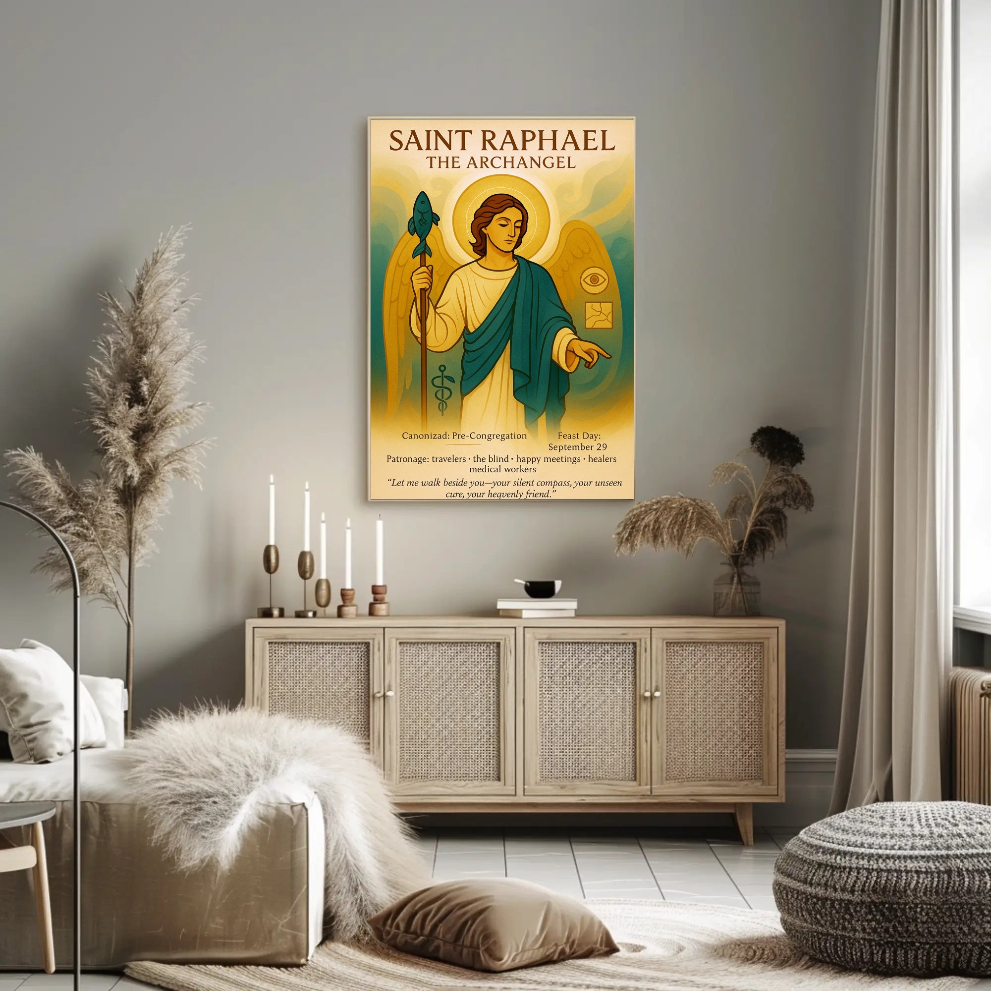 Saint Raphael the Archangel Poster PosterGoat
