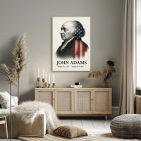 John Adams 2nd President of the United States Reflections Poster
