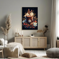 Cozy Holiday Beverage Art Print - Abstract or Artistic Poster