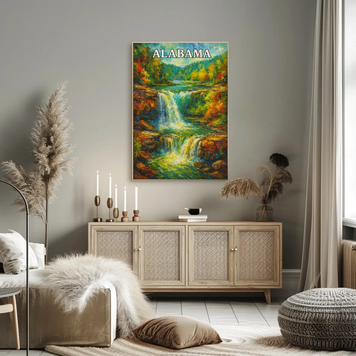 Alabama Waterfall Poster