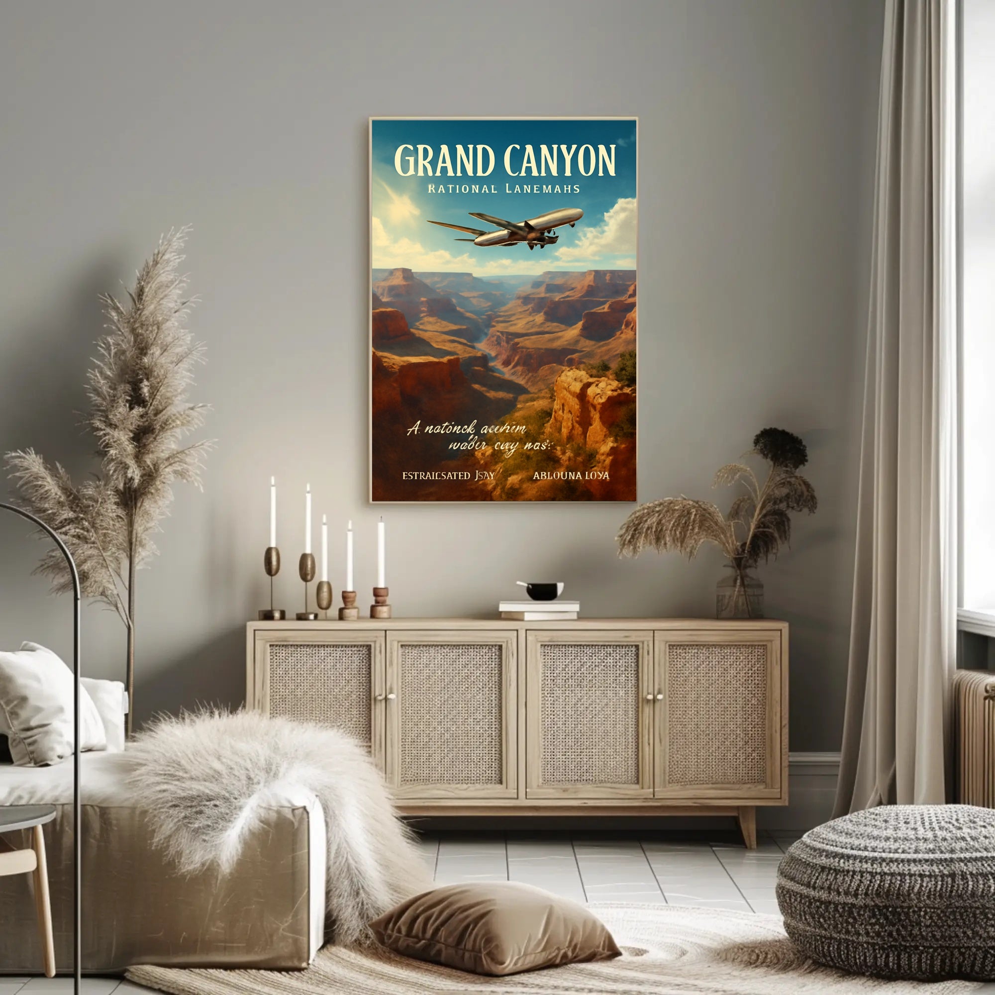 Grand Canyon Adventure Vintage Travel Poster PosterGoat
