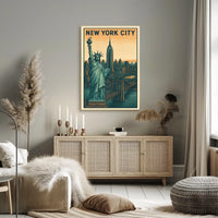 Iconic New York City Vintage Poster For Urban Decor Lovers