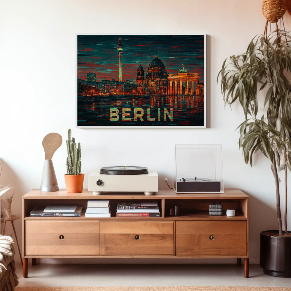 Berlin Skyline Art Poster