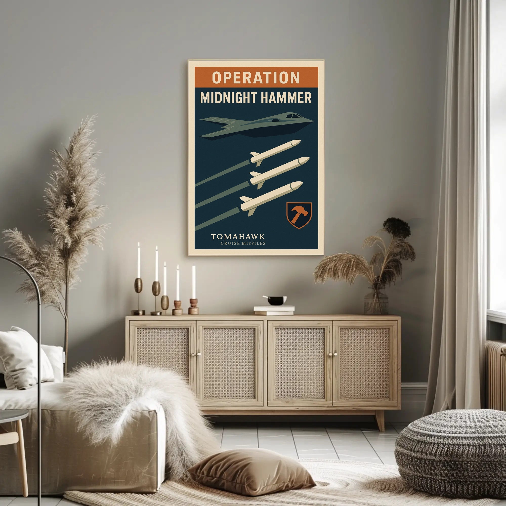 Operation Midnight Hammer Military Propaganda Poster PosterGoat
