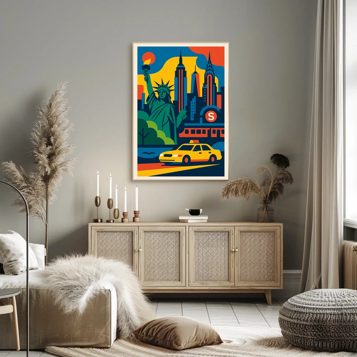 Vibrant New York City Poster