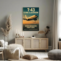 Boeing T-43 Aircraft Military Recruitment Art Poster