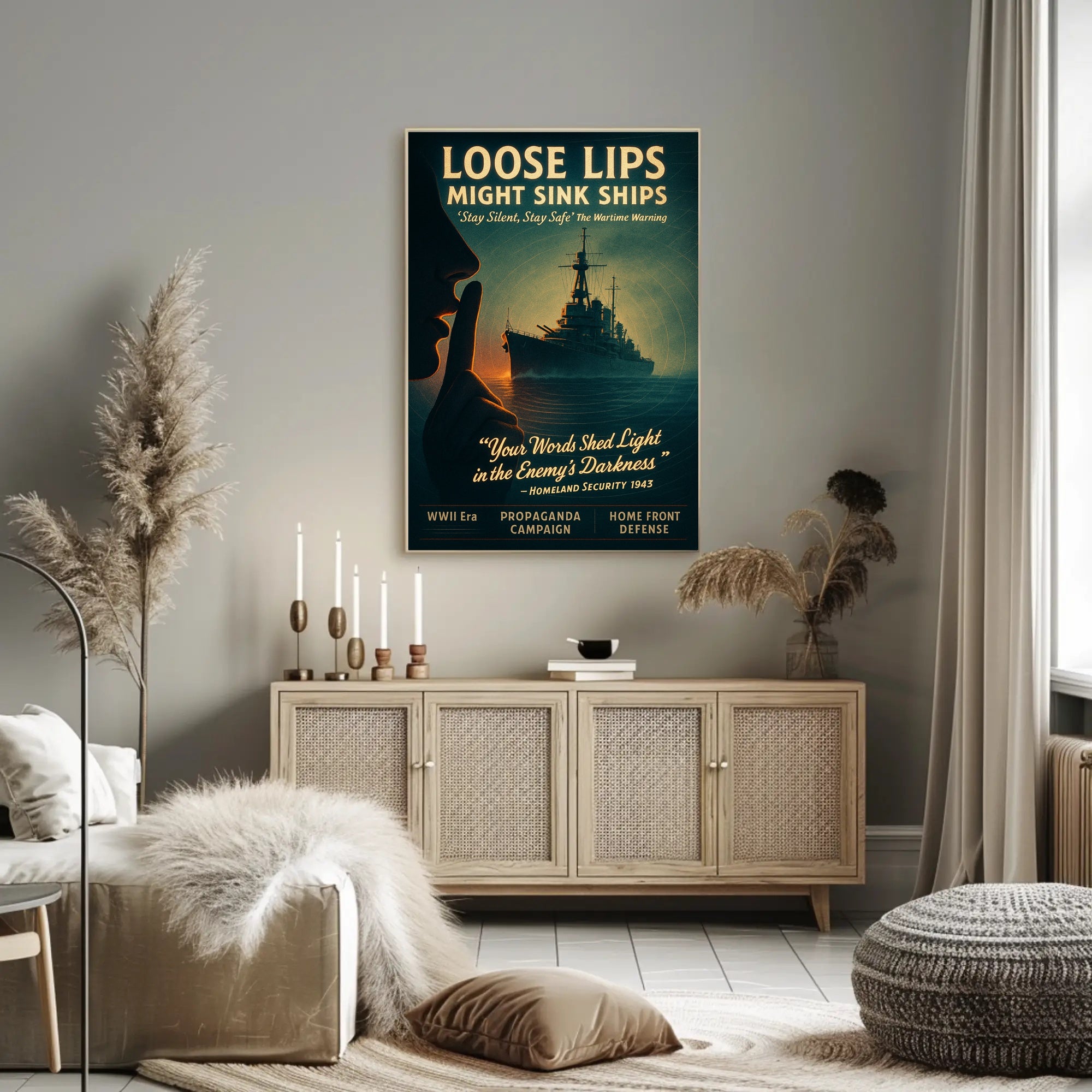 Loose Lips Might Sink Ships Poster