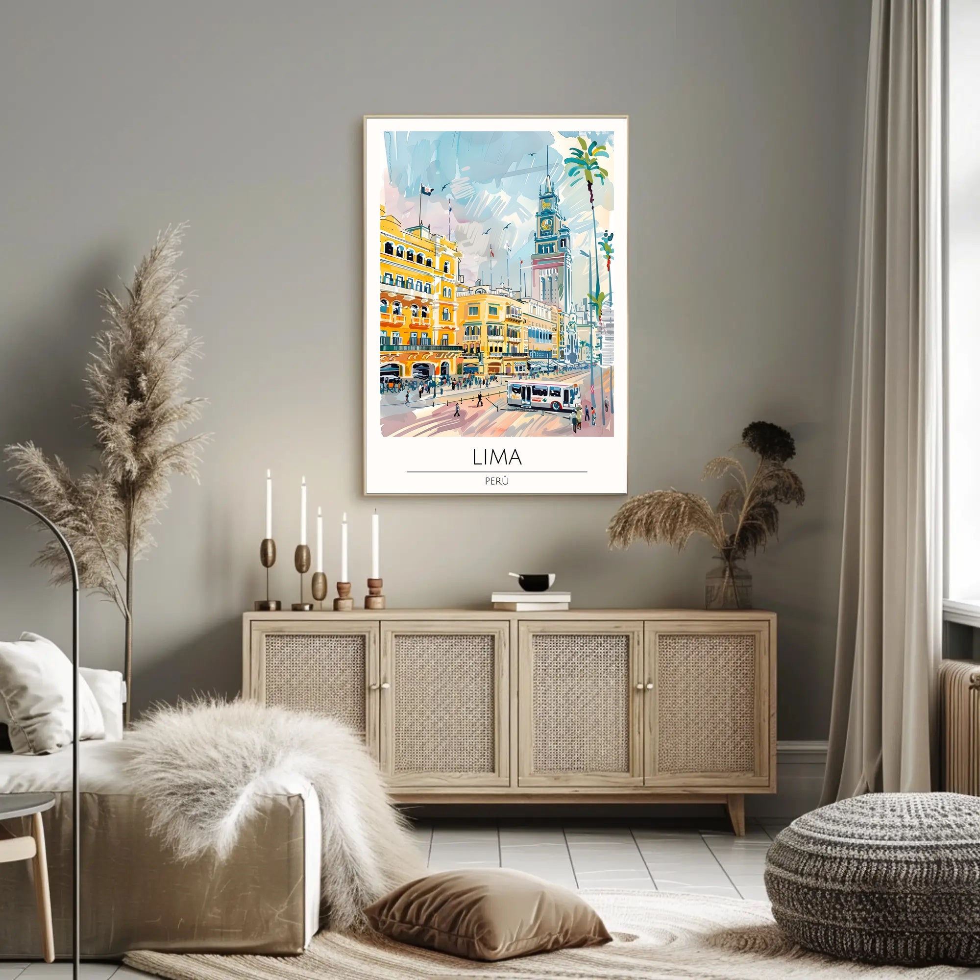 Lima Cityscape Poster PosterGoat