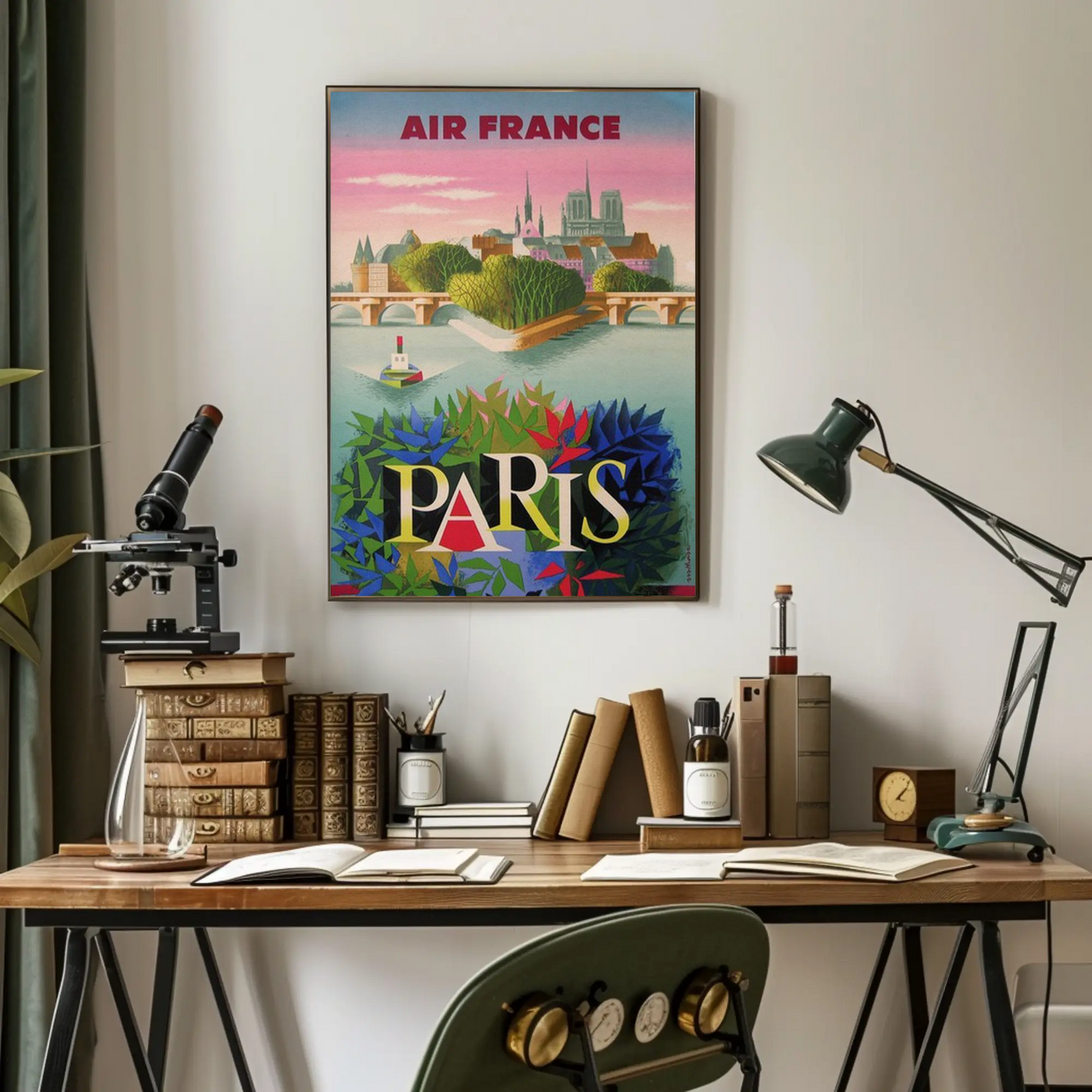 Air France Paris - Vintage Travel Poster