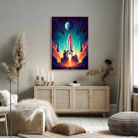 Cosmic Launch Poster