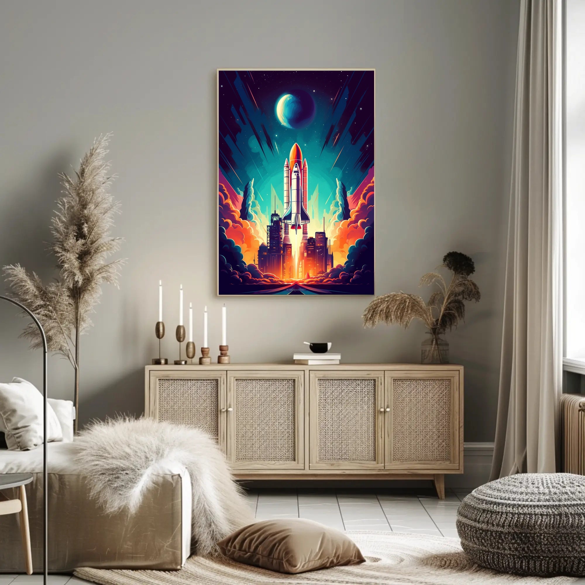 Cosmic Launch Poster