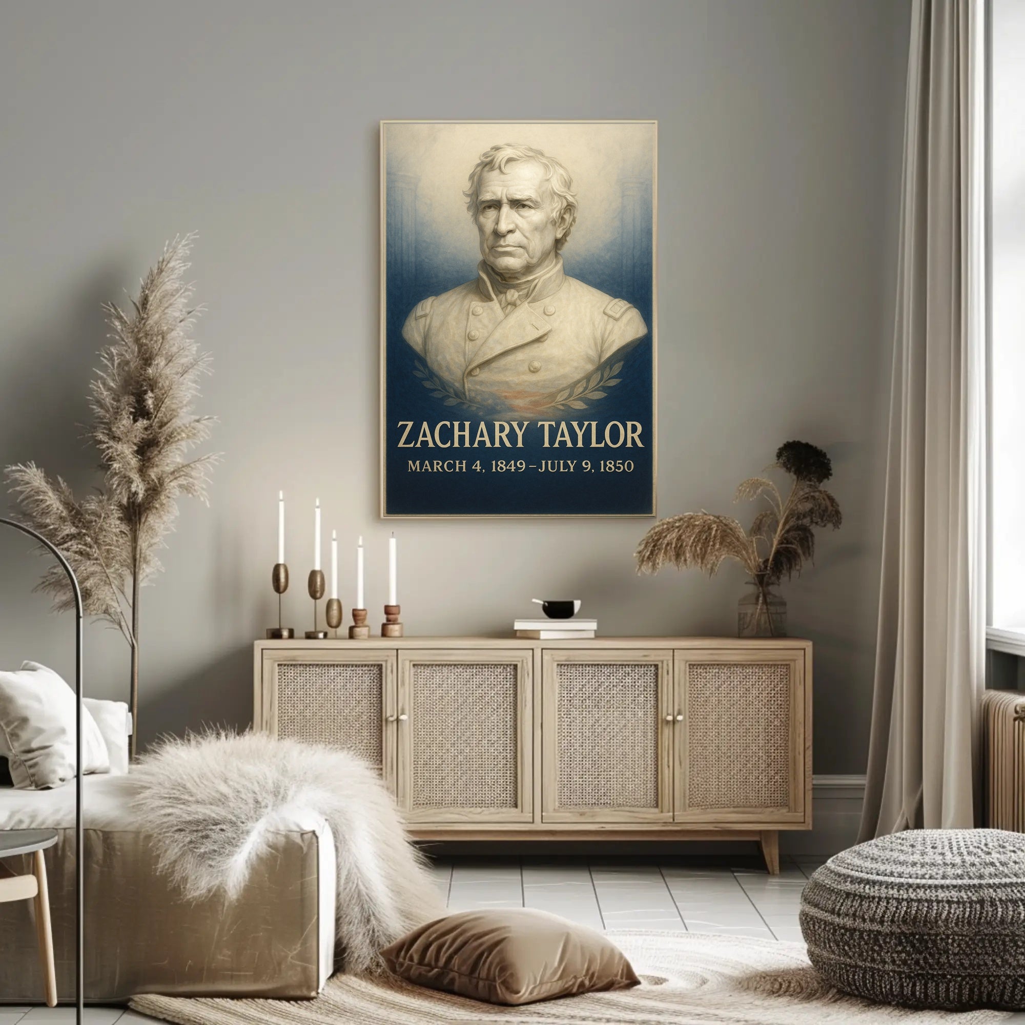 Zachary Taylor Presidential Term Poster PosterGoat