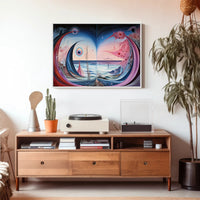 Surreal Cosmic Seascape Abstract or Artistic Poster