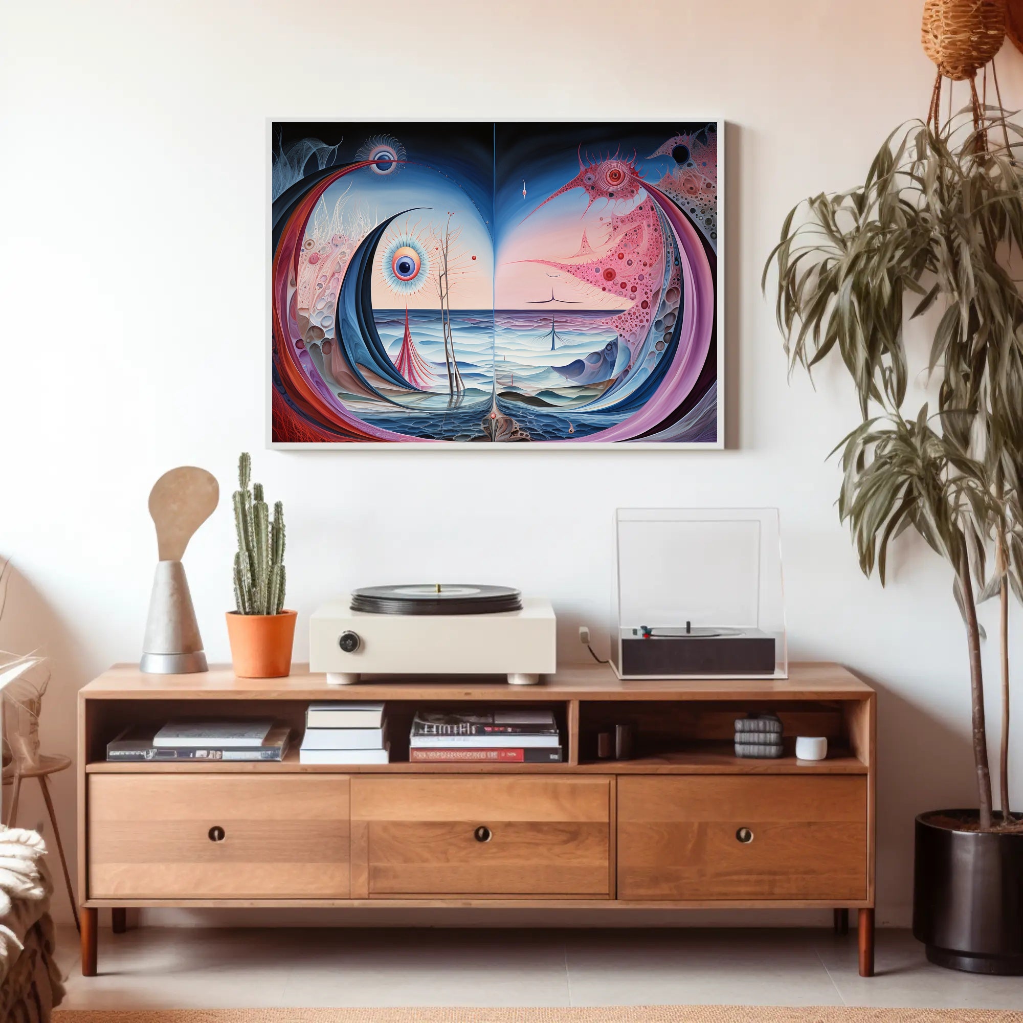 Surreal Cosmic Seascape Abstract or Artistic Poster