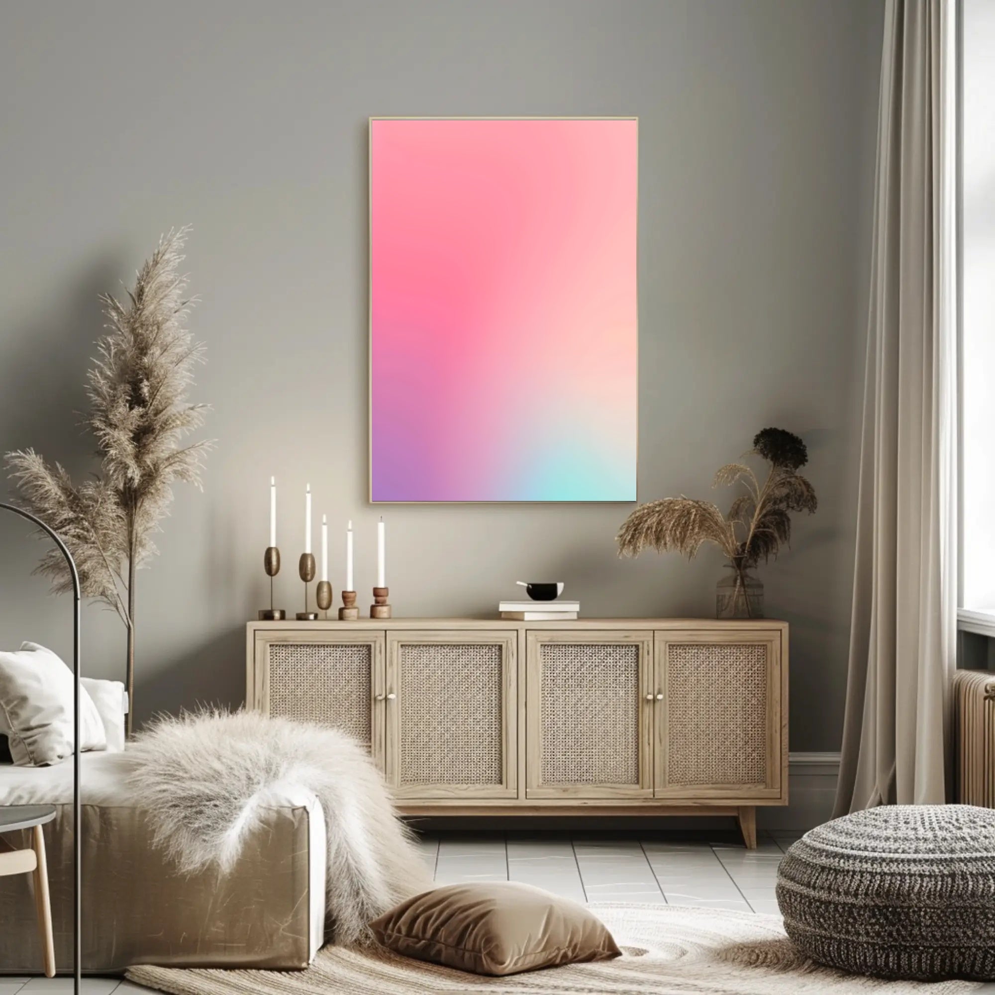Vibrant Gradient Art Poster