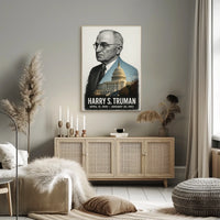 Harry S. Truman 33rd President of the United States Reflections Poster