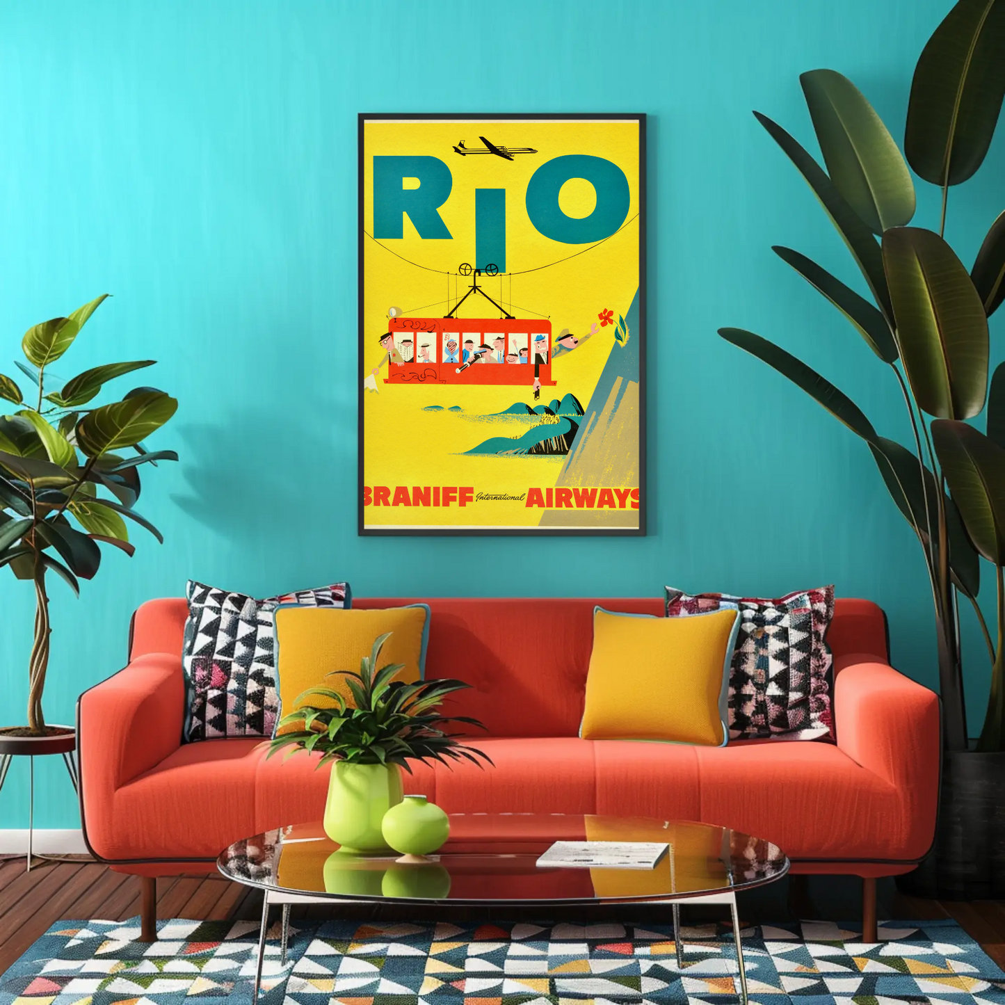 Rio Braniff International Airways Poster