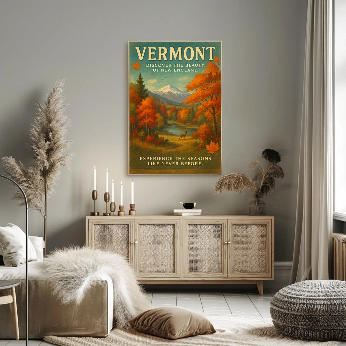 Discover Vermonts Seasons Poster