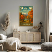 Discover Vermonts Seasons Poster