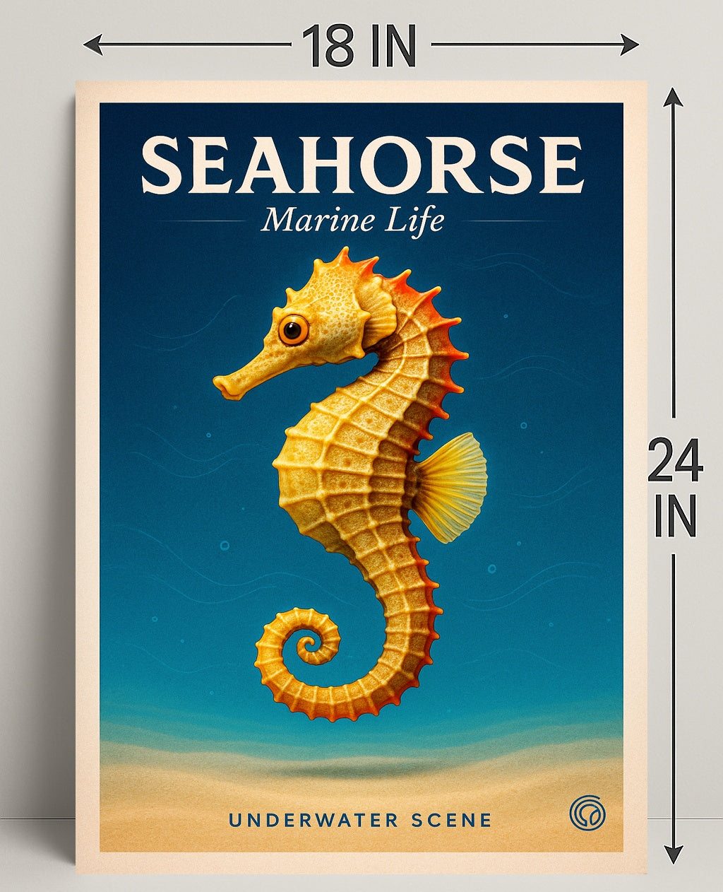 Seahorse Marine Life Poster PosterGoat