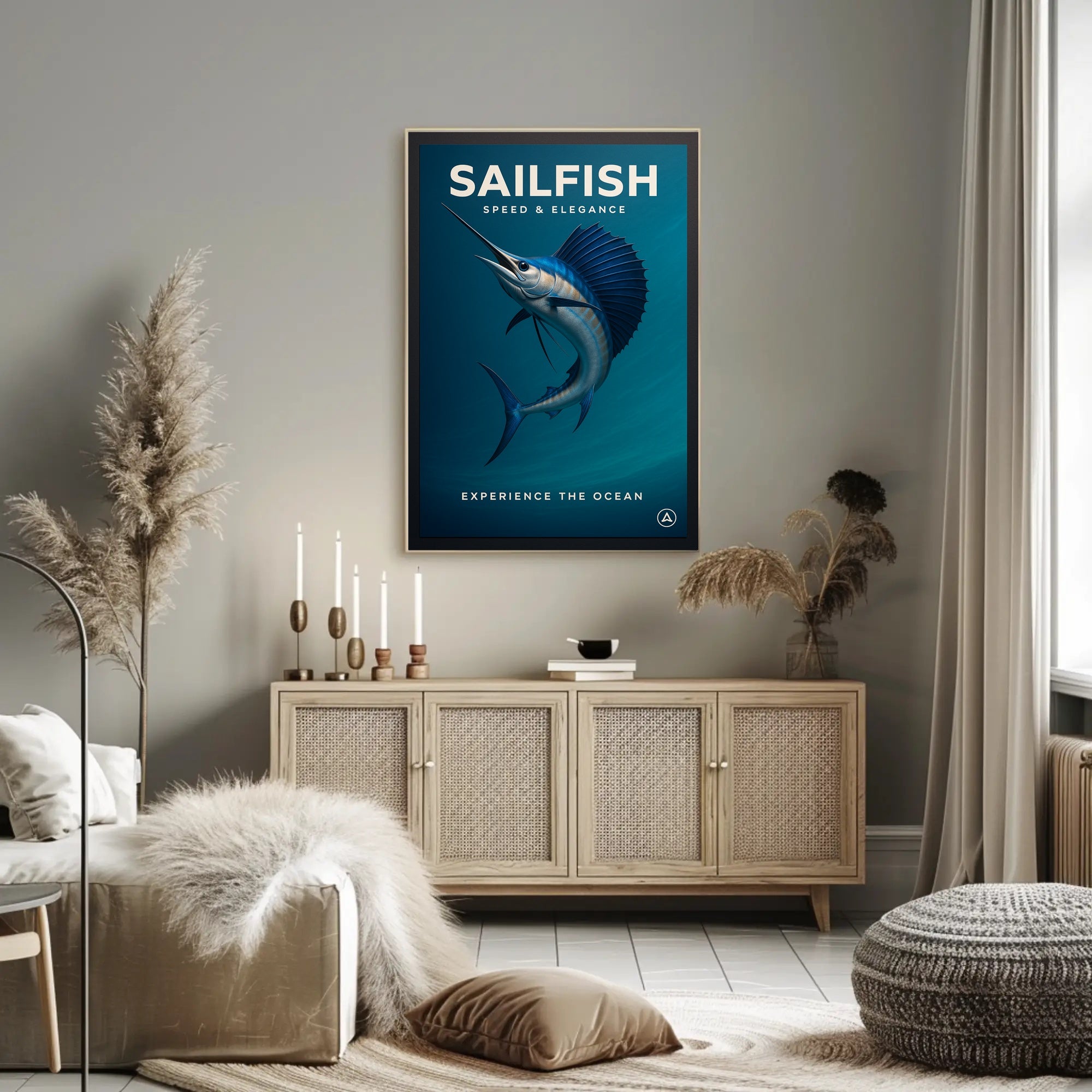 Sailfish Speed & Elegance Poster PosterGoat