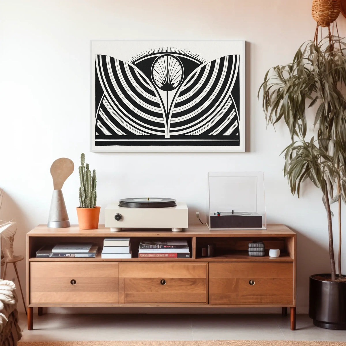 Abstract Geometric Art Deco Modern Symmetrical Poster