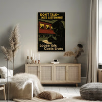 Loose Talk Costs Lives Poster