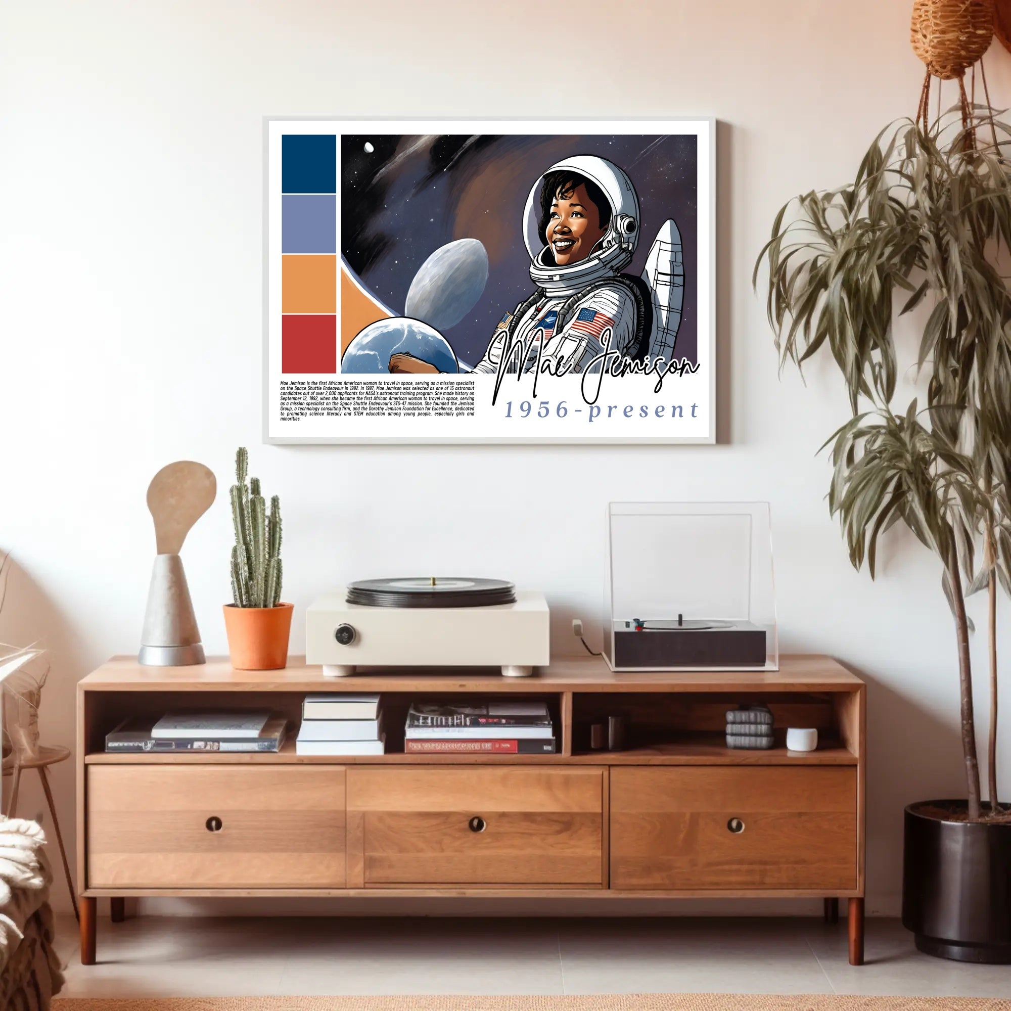 Mae Jemison: A Trailblazer in Space Poster