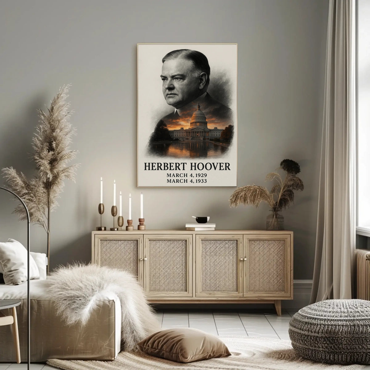 Herbert Hoover 31st President of the United States Reflections Poster