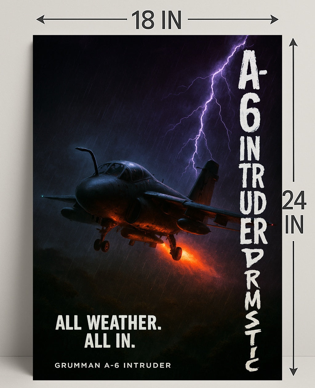 Grumman A6 Intruder All Weather Poster PosterGoat