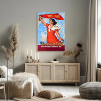 Empowering Vintage International Women's Day Propaganda Poster