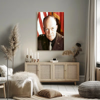 Wartime General Eisenhower Portrait Poster