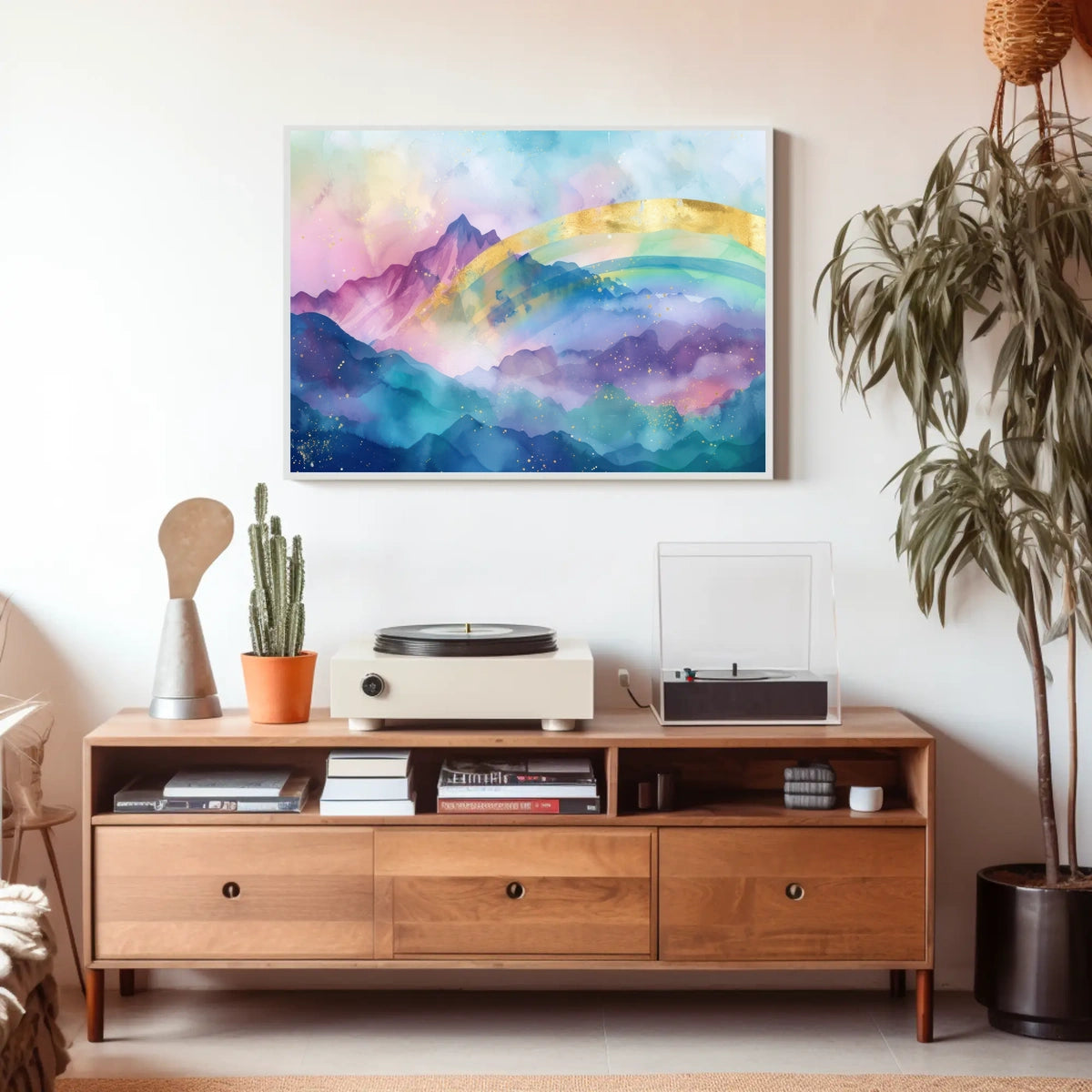 Mystical Mountain Landscape Poster