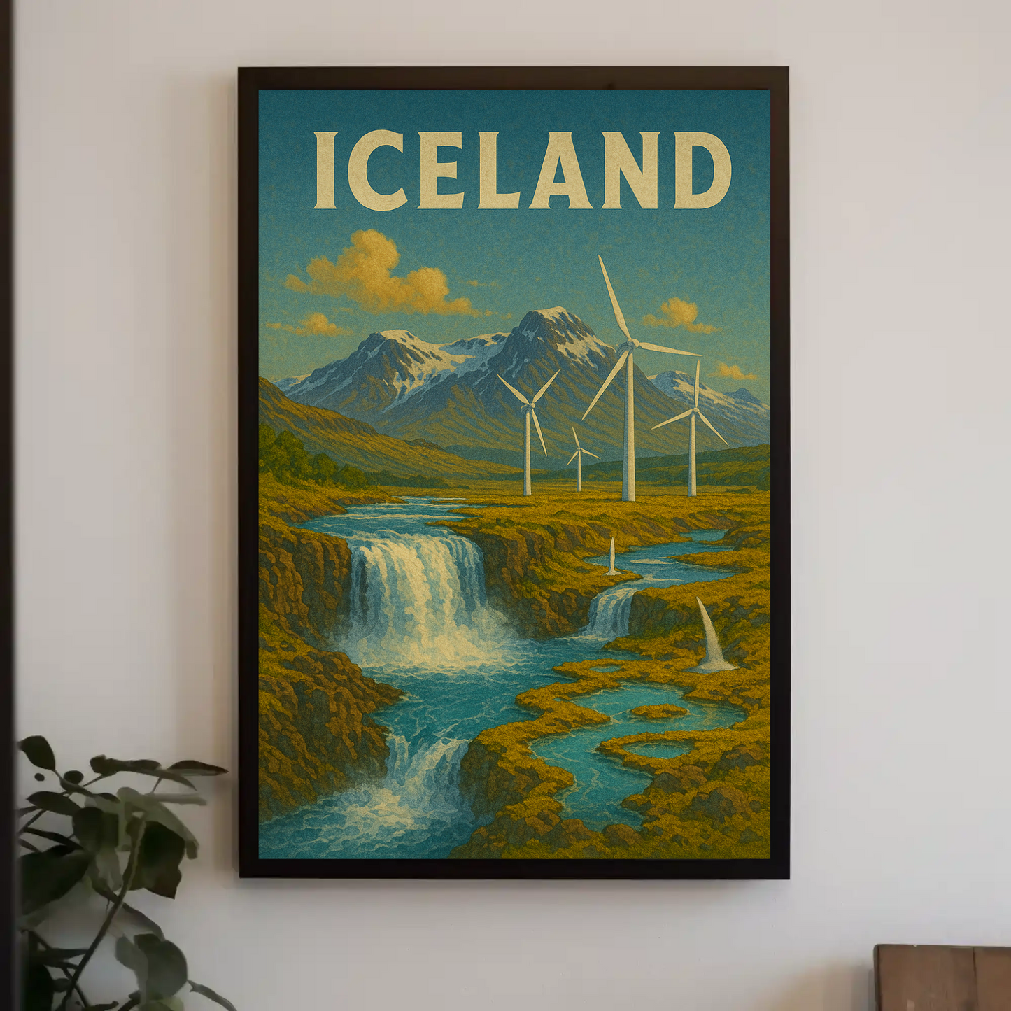 Majestic Icelandic Landscapes and Culture High-End Travel Poster