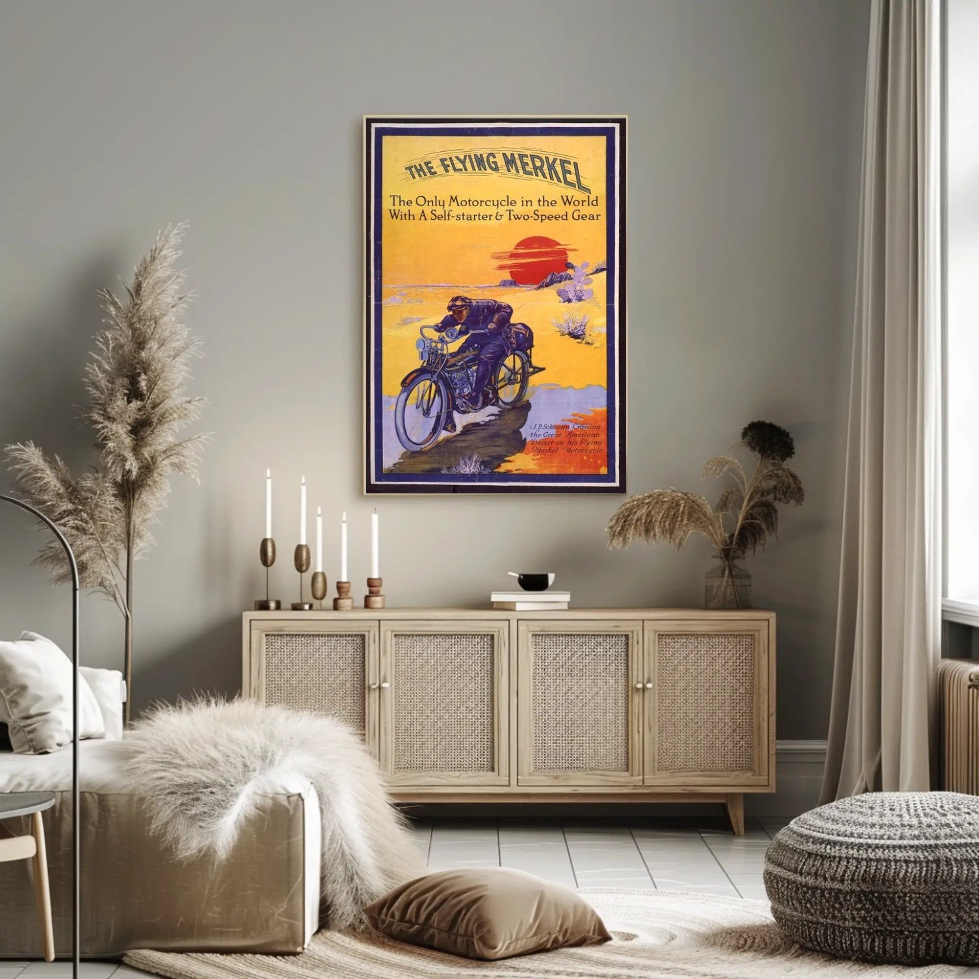 The Flying Merkel Poster PosterGoat