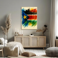 Vibrant Flag Art Poster