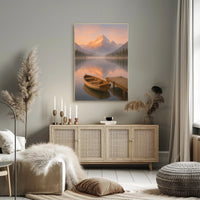 Tranquil Mountain Reflections Poster