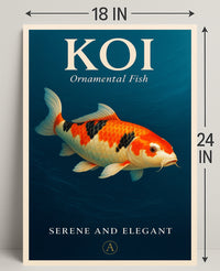 Koi Ornamental Fish Poster PosterGoat