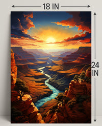 Grand Canyon Sunset Poster