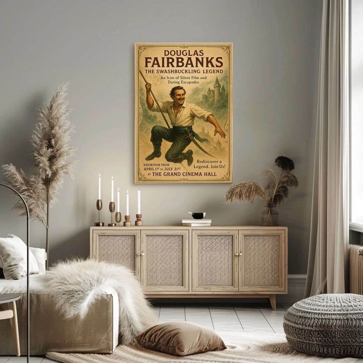 Douglas Fairbanks The Swashbuckling Legend Poster