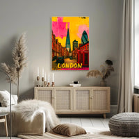 Colorful London Cityscape Pop Art Urban or Cityscape Poster