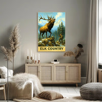 Elk Country Poster PosterGoat