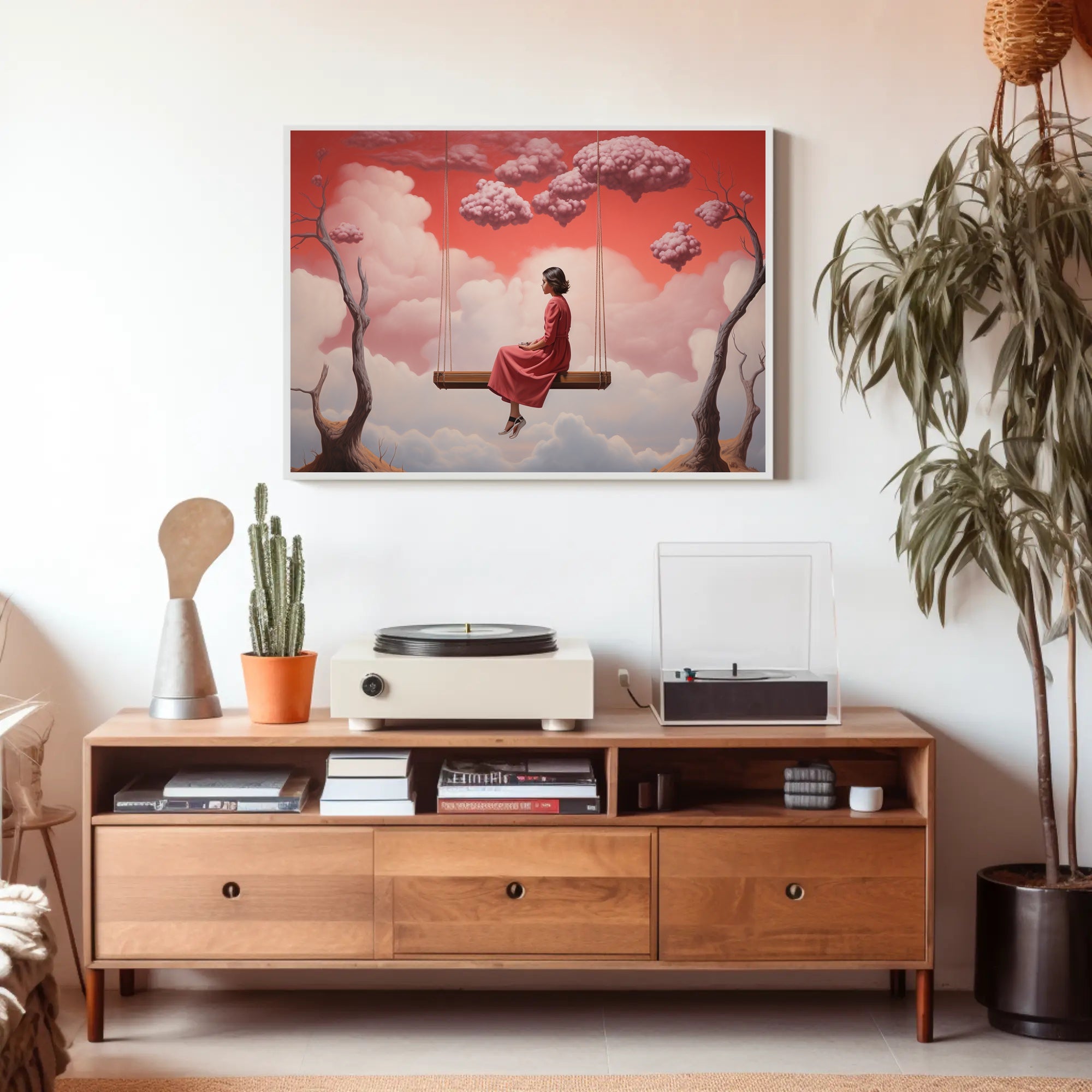 Surreal Swing in Dreamscape Fantasy or Mythology Poster