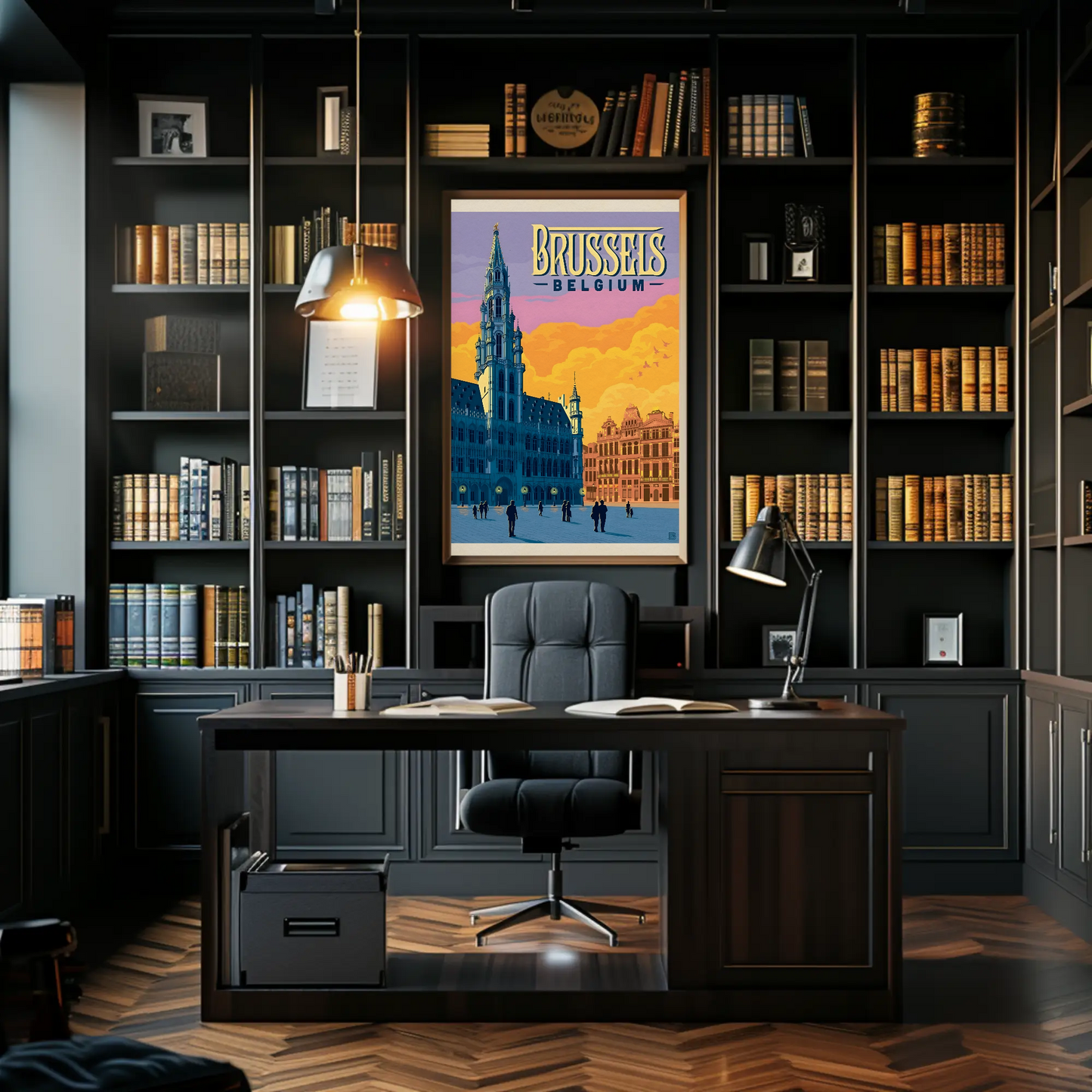 Vintage Poster Brussels Belgium